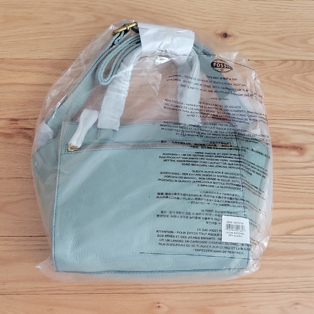 Fossil Women's Light Blue Shoulder Bag